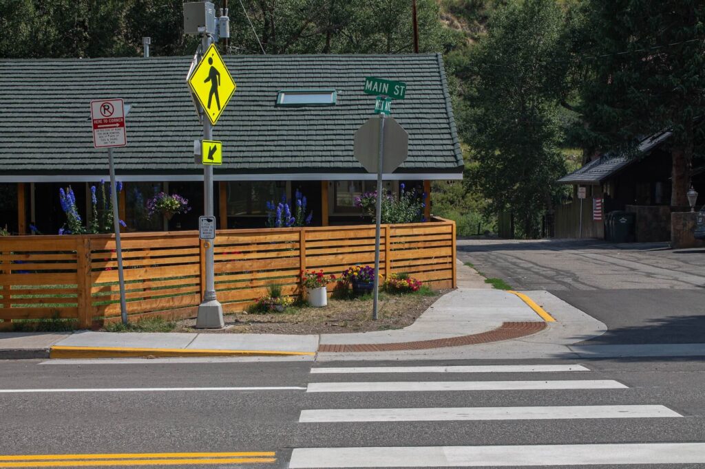 Minturn pedestrian crosswalk